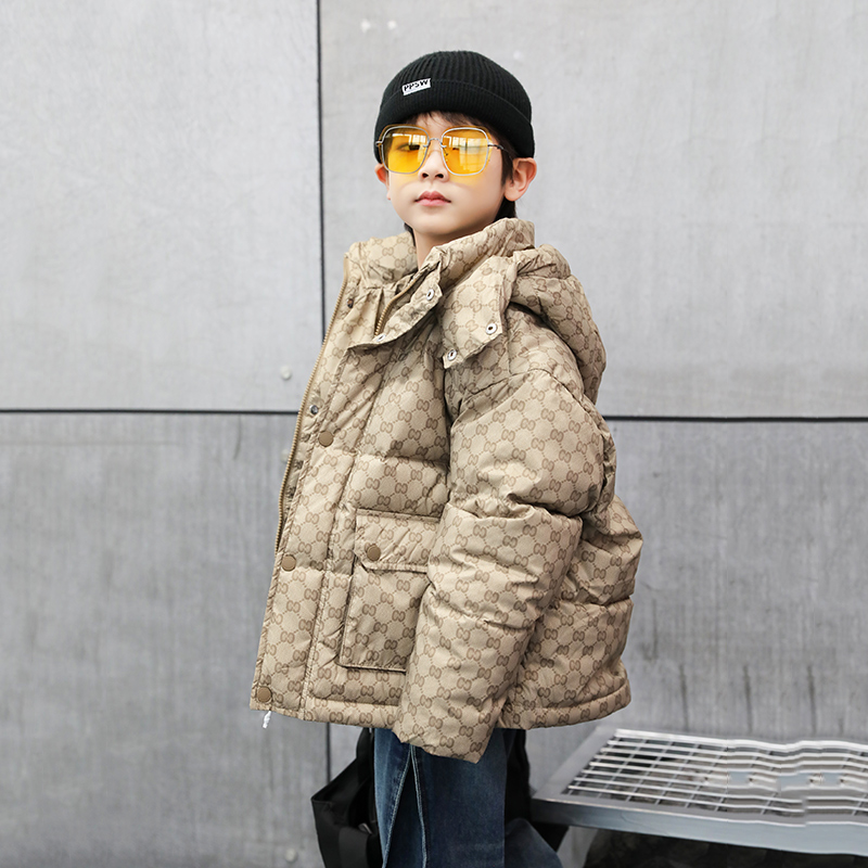 童装羽绒服加厚2024冬季新款儿童宝宝男童羽绒服亲子装保暖23954