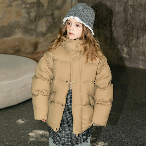女童羽绒服短款加厚2025冬季新款儿童羽绒服中大童装亲子外套4864