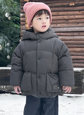 男童宝宝羽绒服中小童装2025冬季新款女童羽绒服短款1-3-6岁C4807