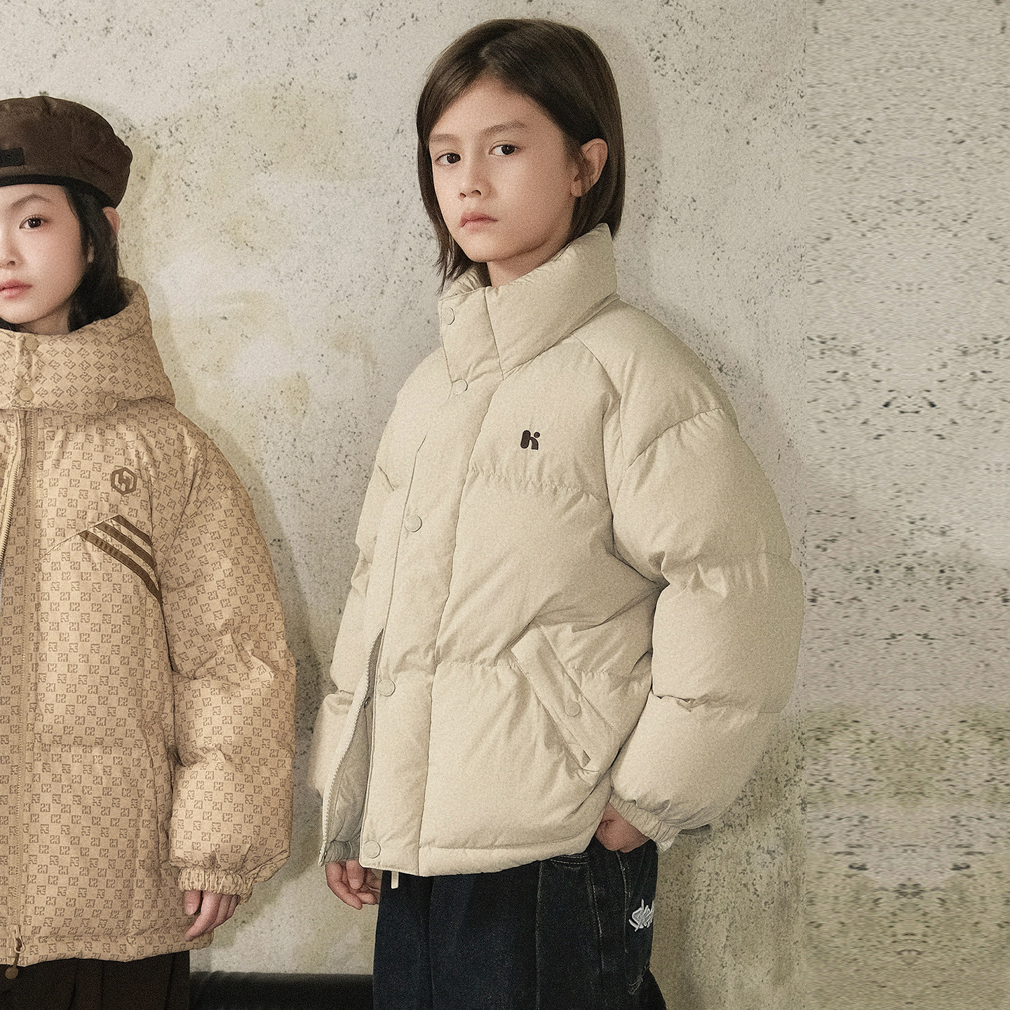 男童羽绒服短款2025冬季新款儿童羽绒服加厚面包服亲子外套H4963