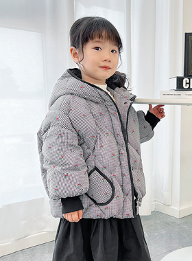 儿童羽绒服短款冬季新宝宝羽绒服女童加厚保暖女孩外套22114
