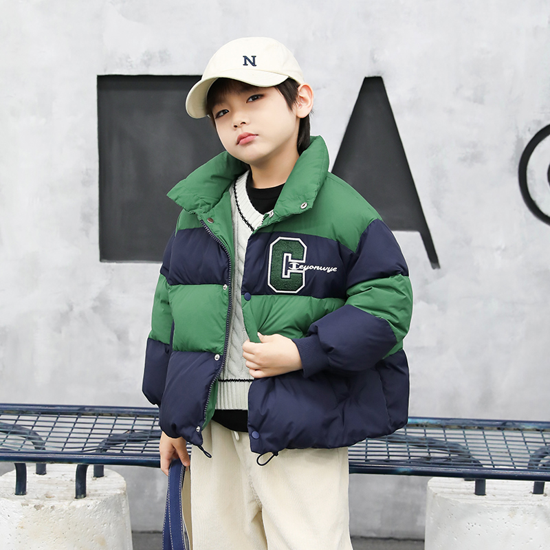 儿童羽绒服短款加厚2024冬季新款宝宝男童羽绒服亲子装外套23959