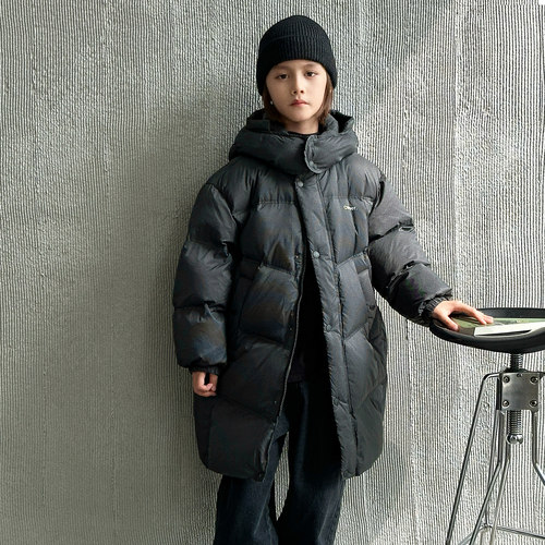 儿童羽绒服冬季2025新款男童羽绒服中长款90绒加厚宝宝外套C4870
