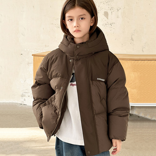 男童羽绒服短款2025冬季新款加厚儿童羽绒服女童亲子装外套C4869