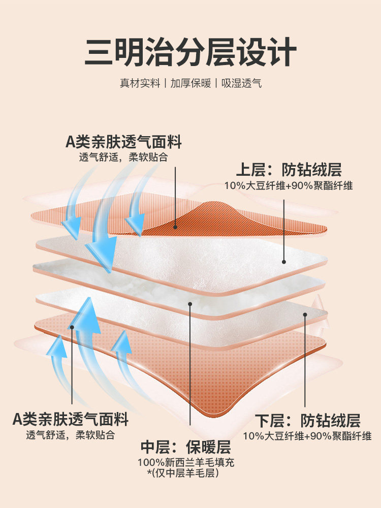 순수 양모 이불 겨울 이불 두꺼워진 따뜻한 이불 코어 진드기 방지 항균 이불 캐시미어 봄과 가을 이불 8파운드 10파운드 12