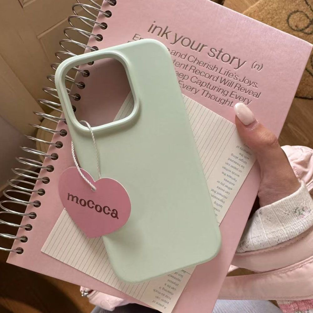 ins小清新奶绿色16手机壳13少女感iphone15promax适用14pro韩系12保护套13日韩风简约11软壳16promax