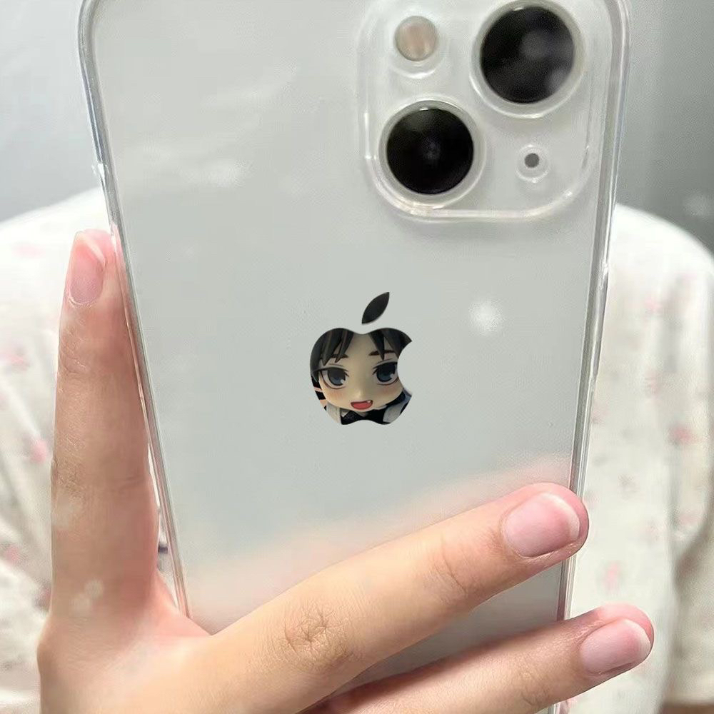 可爱ins苹果头艾伦耶格尔透明手机壳适用iPhone15promax全包11苹果14动漫13保护套xr日系简约卡通xs男15软12
