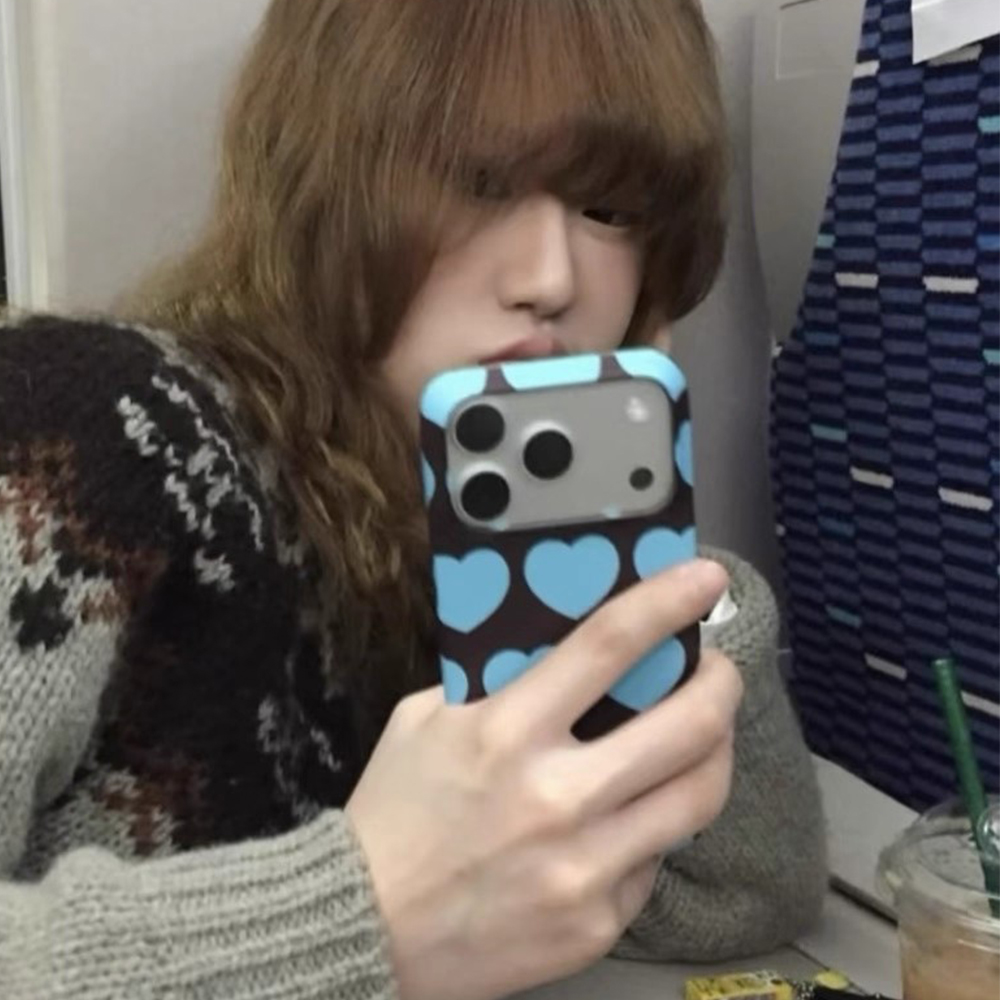 韩国ins巧克力薄荷爱心16pro适用iPhone17pro max 菲林硬壳15女款14/13韩系小众12promax防摔11