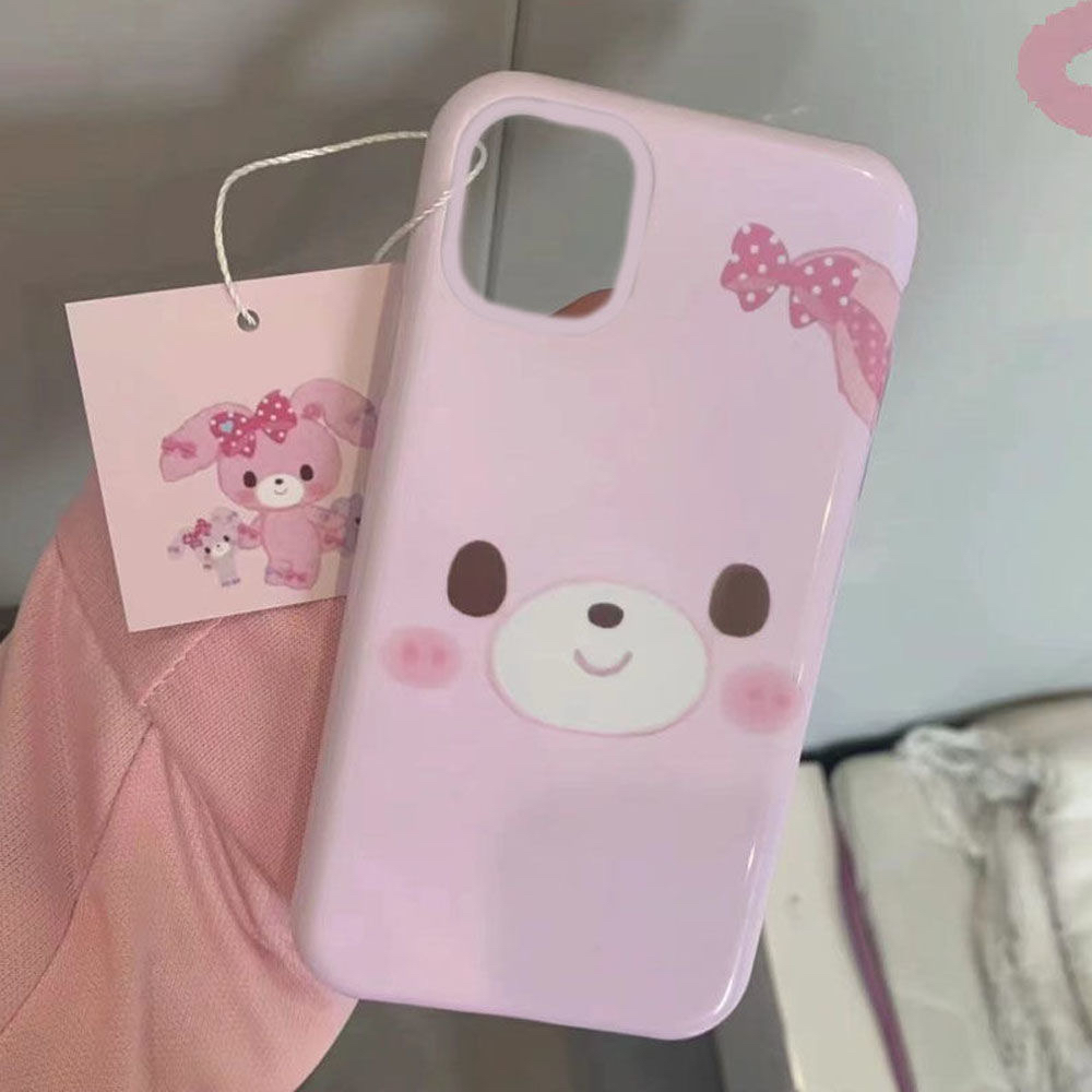 可爱ins粉啵啵兔xr适用13苹果12卡通14proMax手机壳iPhone11女15