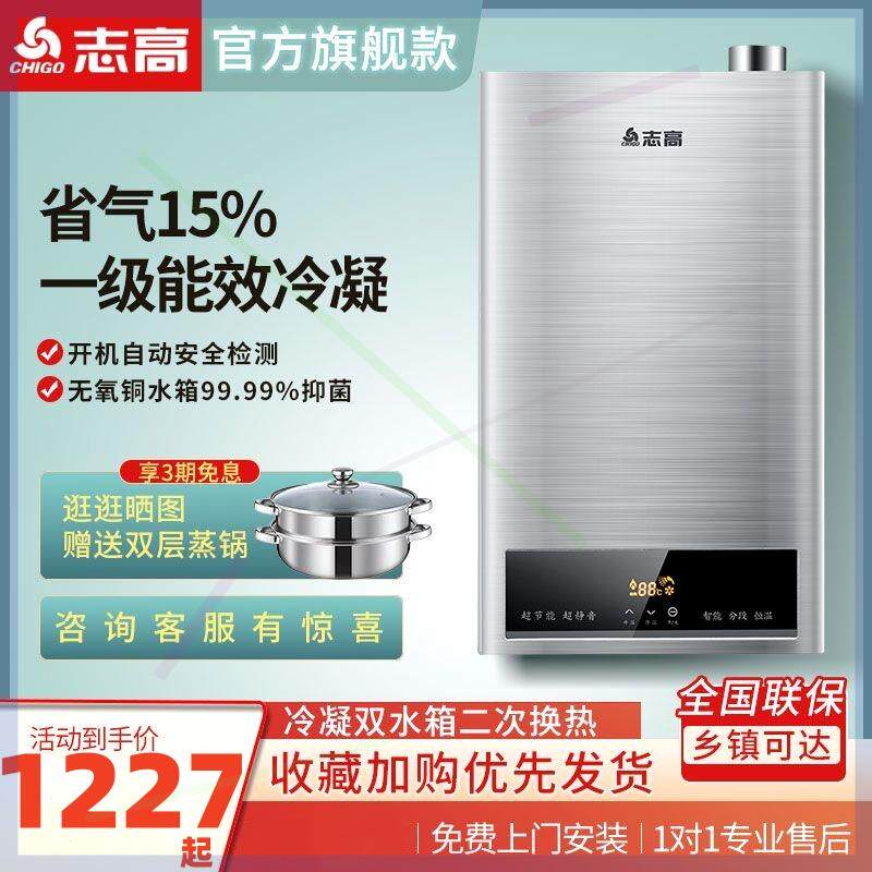 家用燃气热水器一级能效冷凝13天然气热水器变频恒温12升16升