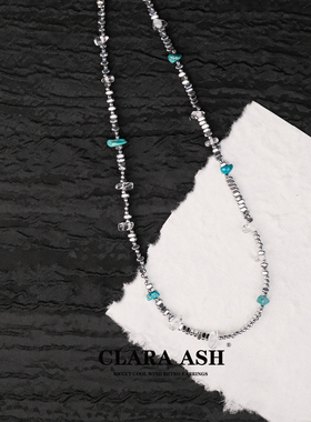 绿松石碎银子项链|小众高级