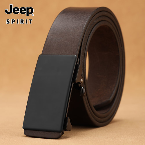 JEEPSPIRIT男牛皮内穿式皮带