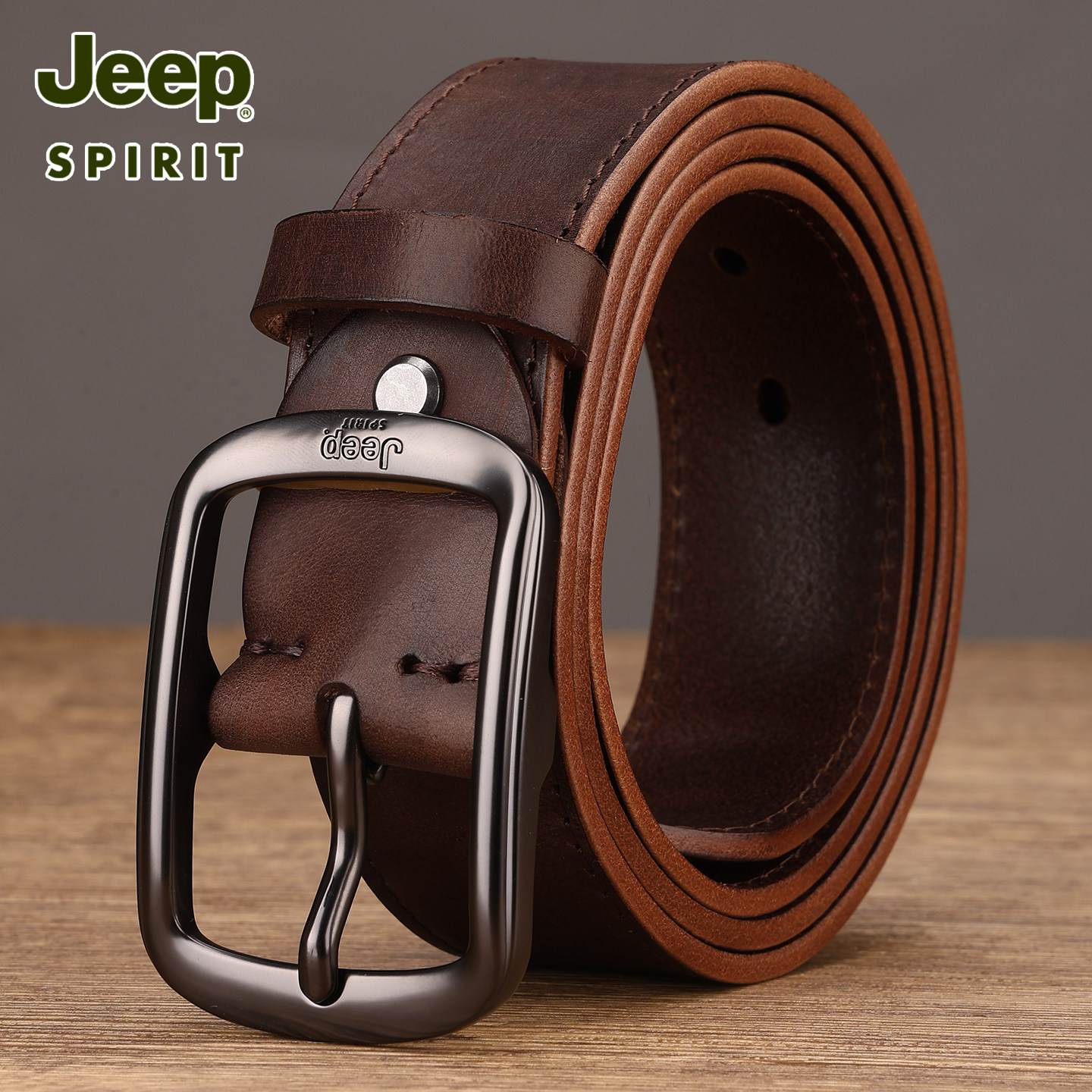 jeep吉普头层纯牛皮皮带男款真皮2025新款男士腰带黑扣爸爸裤腰带,服饰配件/皮带/帽子/围巾,腰带/皮带/腰链,淘宝优惠券,粉丝福利购,淘宝优惠卷