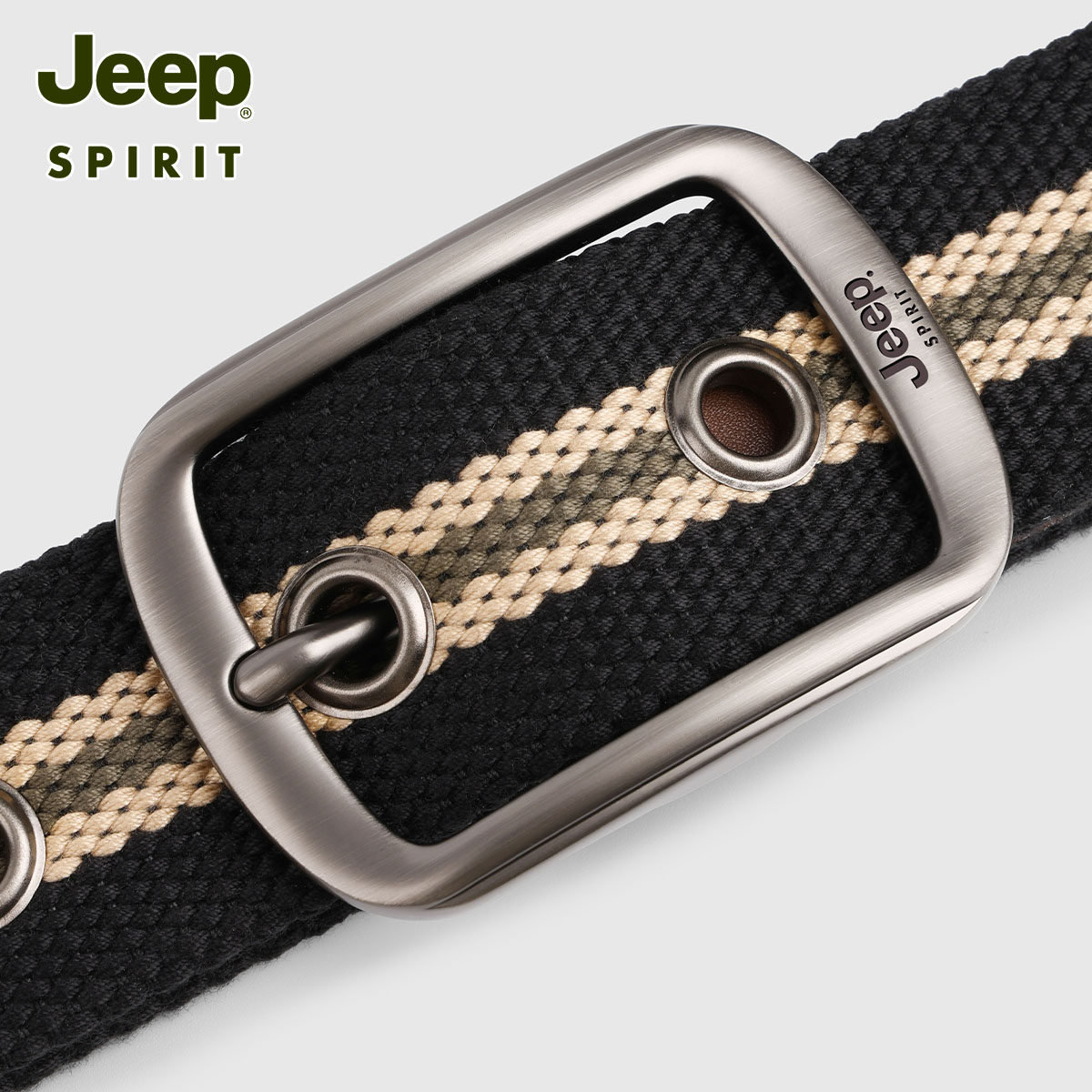JEEPSPIRIT帆布腰带男女通用