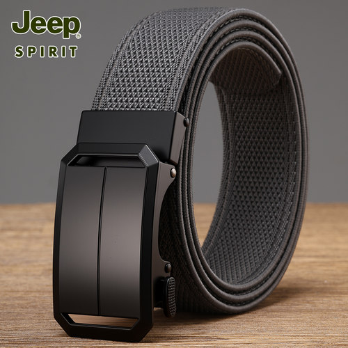 吉普男士弹力自动扣松紧腰带