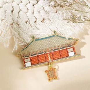 山西博物馆文创山西古建五台山佛光寺大殿金属冰箱贴新