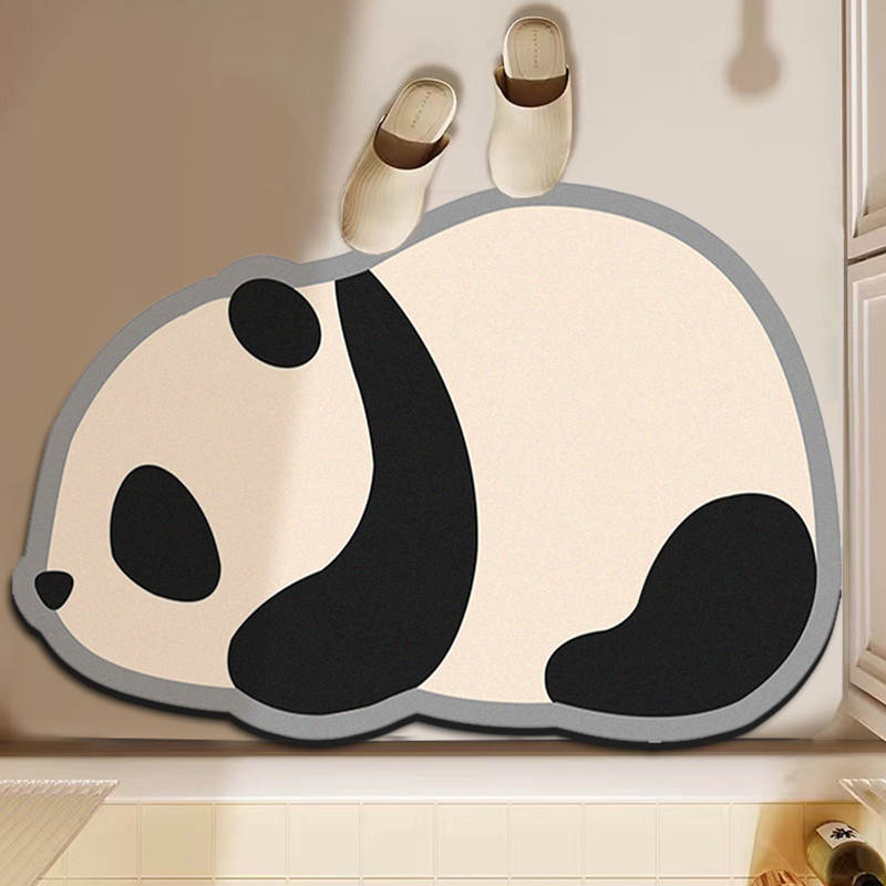 吸水速干卡通硅藻地浴室垫