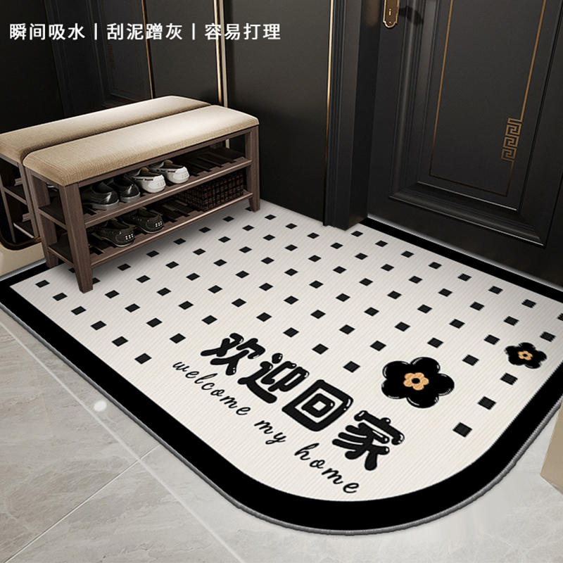 不掉毛不掉色大宅标配入户门地垫