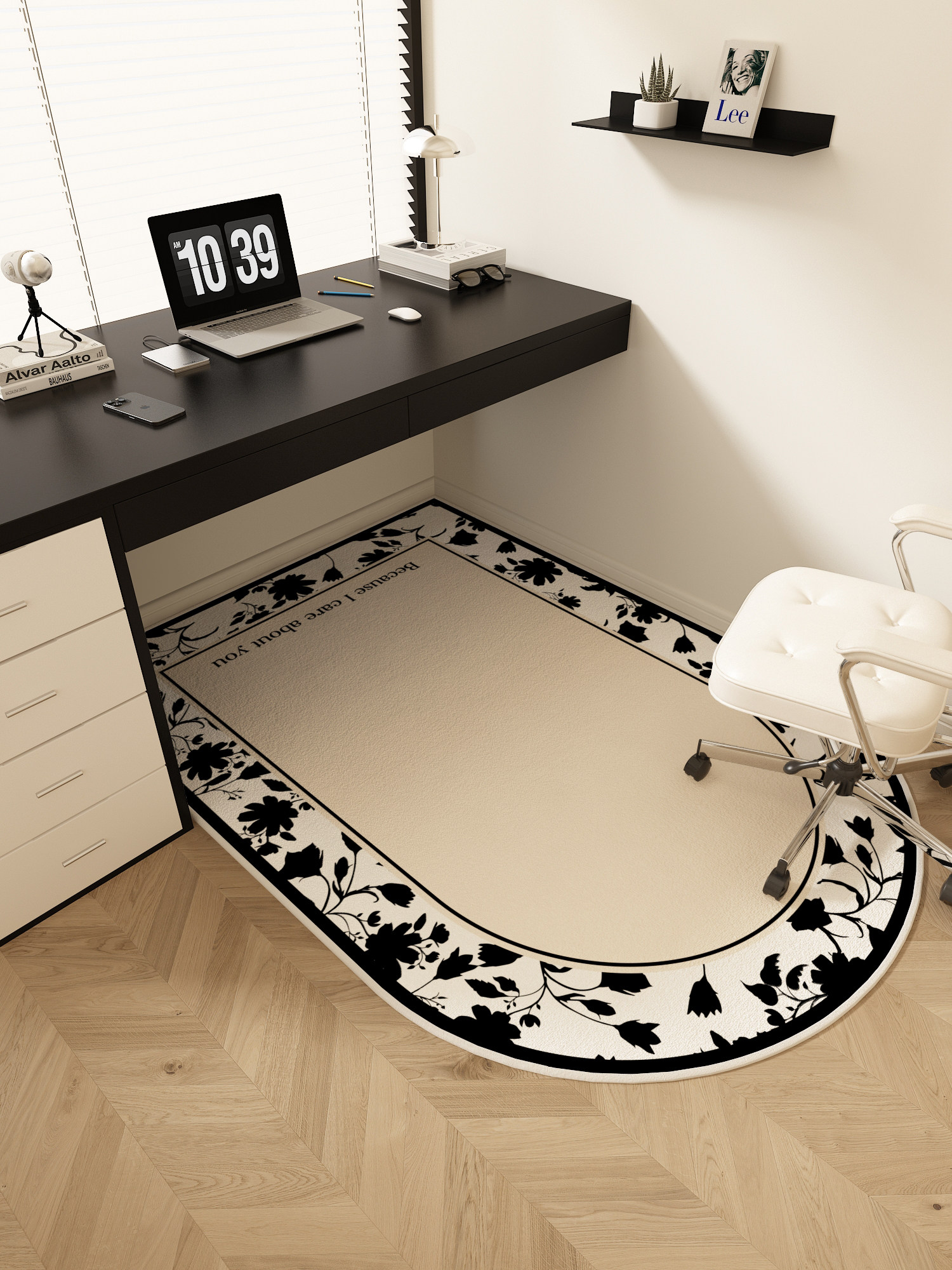 法式转椅地垫卧室梳妆台椅子脚垫电竞房地毯滑轮电脑椅隔音防滑垫,居家布艺,地毯,淘宝优惠券,粉丝福利购,淘宝优惠卷