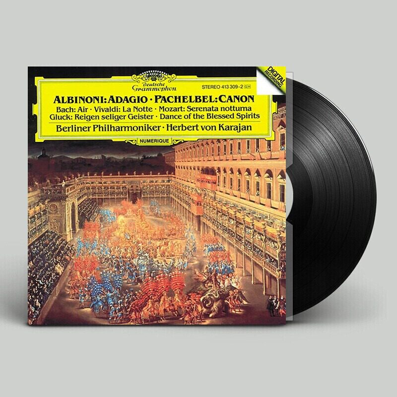 阿尔比诺尼 柔板 帕海贝尔 卡农 lp黑胶唱片 卡拉扬 4796336