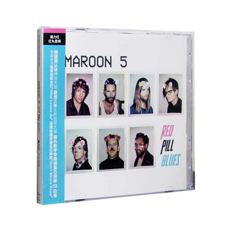 正版 魔力红 maroon5专辑 red pill blues cd 歌词本 普通版