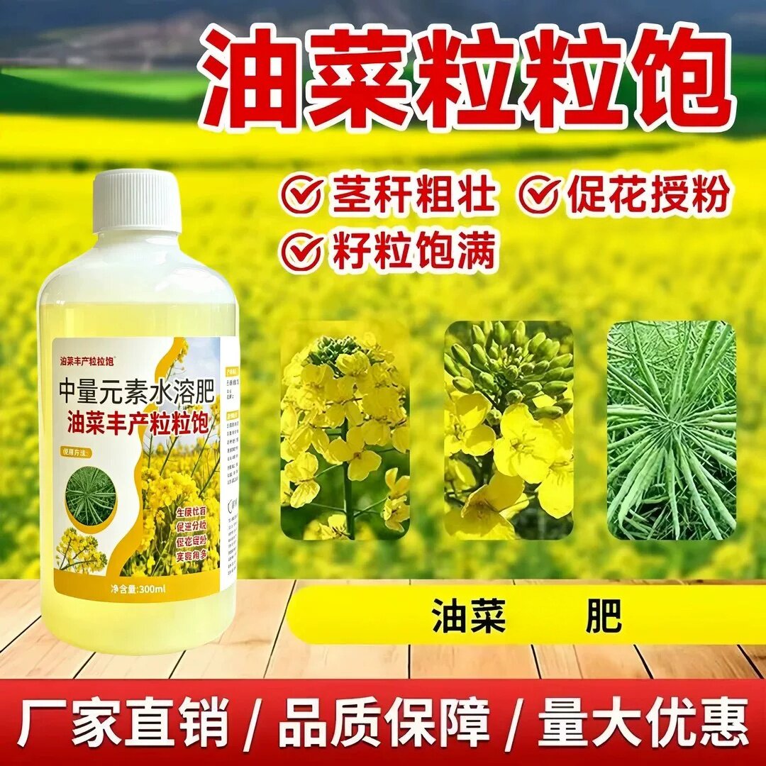 云卉油菜丰产粒粒饱促进籽粒灌浆提高出油率中量元素水溶肥