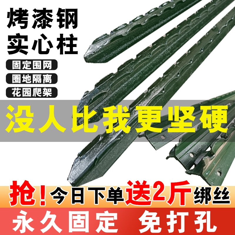 三角实心立柱加厚铸铁养殖围栏网