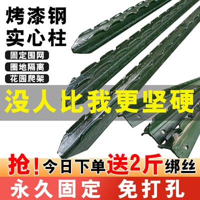 三角实心立柱加厚铸铁养殖围栏网