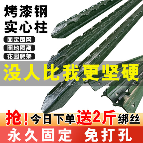 三角实心立柱加厚铸铁养殖围栏网