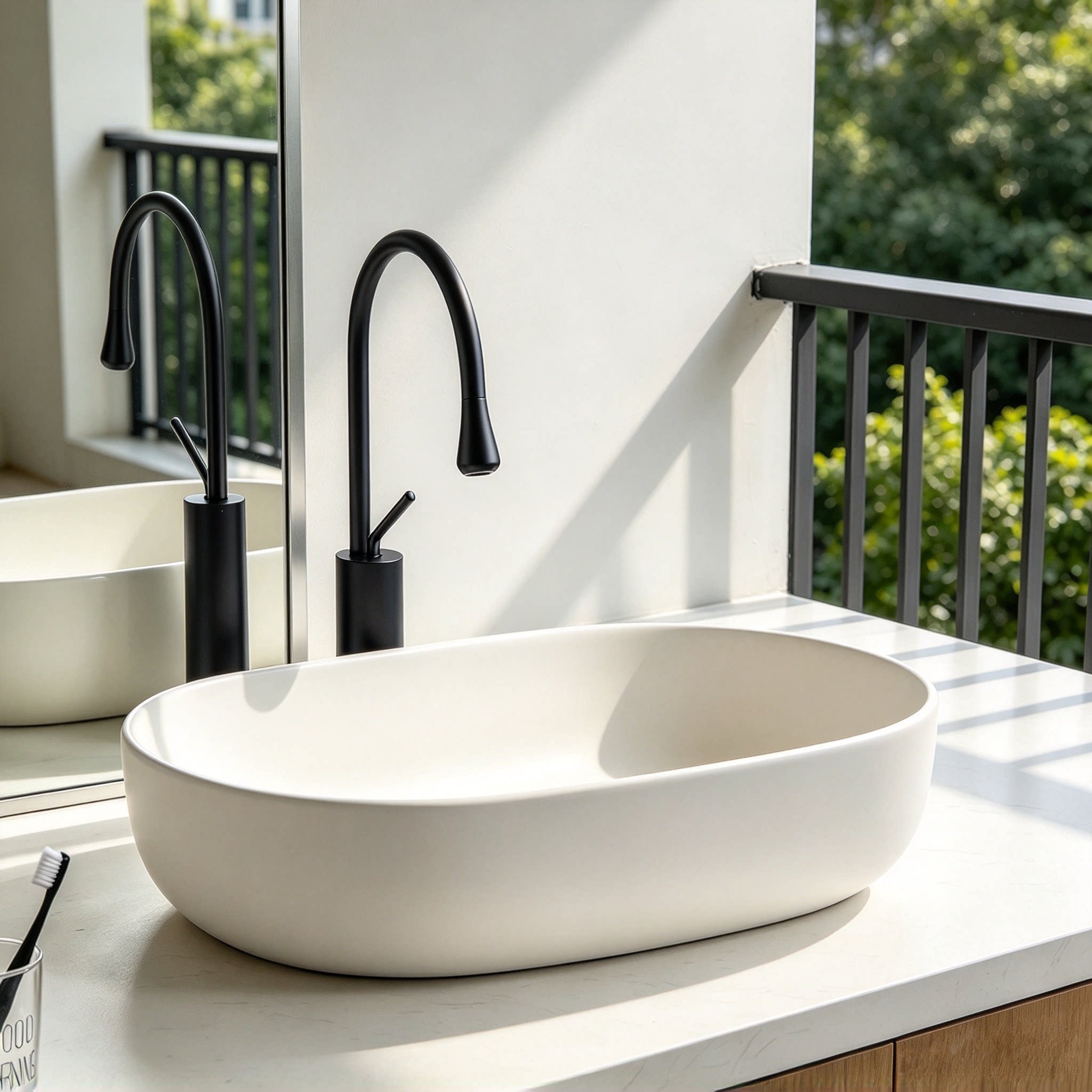奶白色椭圆形台上盆陶瓷洗手盆简约现代卫生间洗脸盆大容量