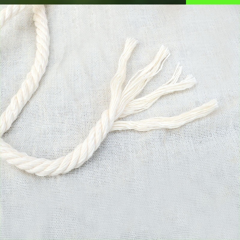 新品大号捆绑绳粗棉绳布袋编织10mm绳子麻绳幼儿园跳绳加粗编制白