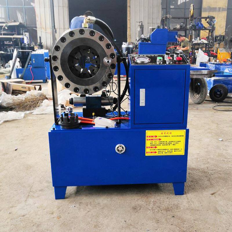 灿辉全自动钢管缩管机大棚管金属锁管机高压油管扣压机