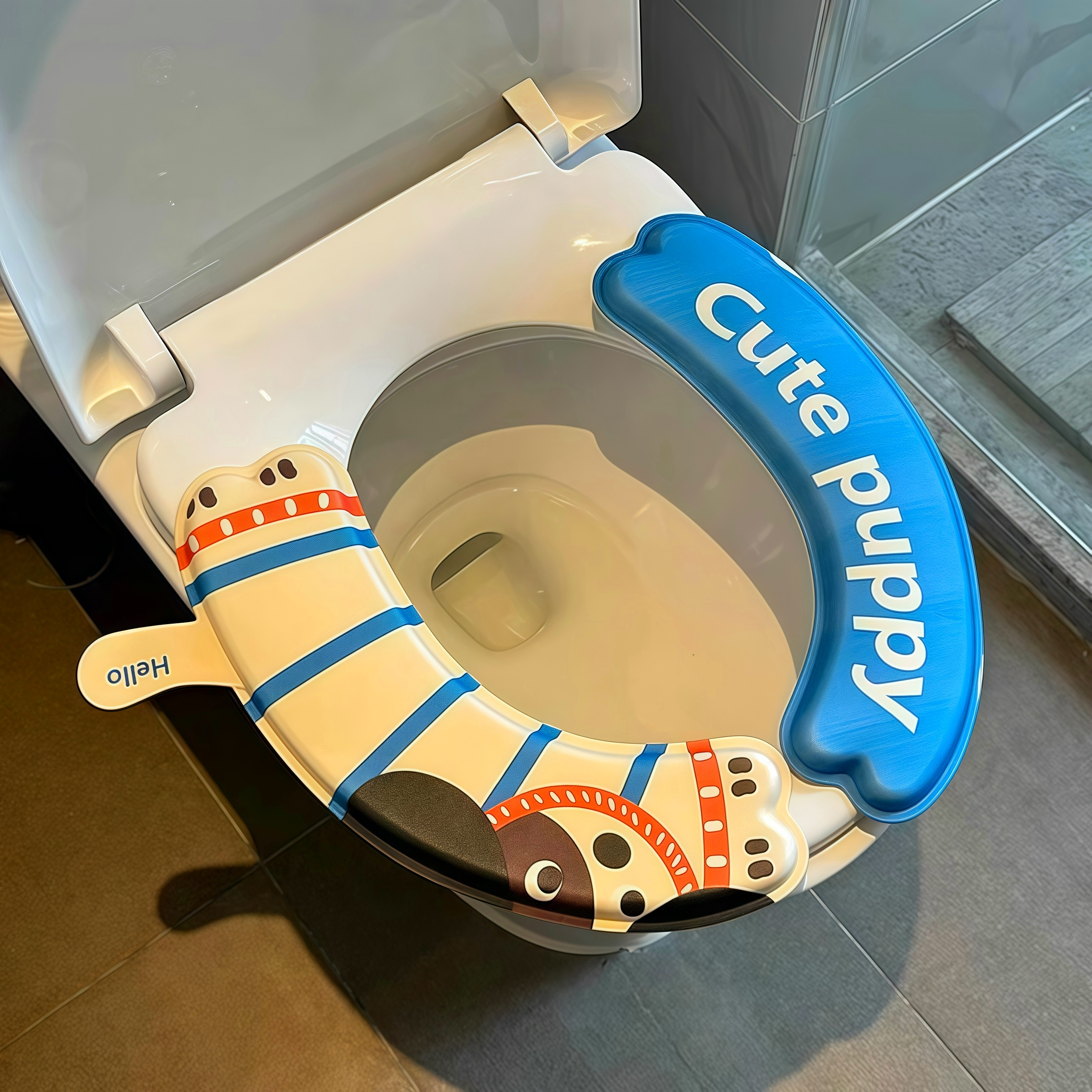 可爱粘贴式马桶圈坐垫坐便垫