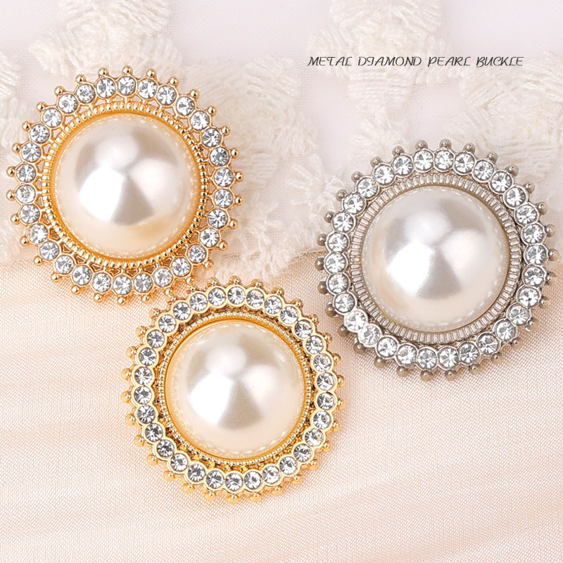 珍珠纽扣高档金属扣女衣服毛衣大衣外套装饰扣高端精致时尚扣子,居家布艺,纽扣,淘宝优惠券,粉丝福利购,淘宝优惠卷