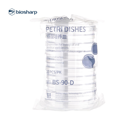 Biosharp无菌平皿塑料培养皿90mm