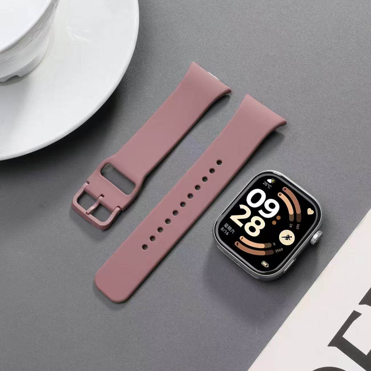 适用红米Watch4/5/6表带小米手环8/9Pro替换腕带硅胶柔软透气通用
