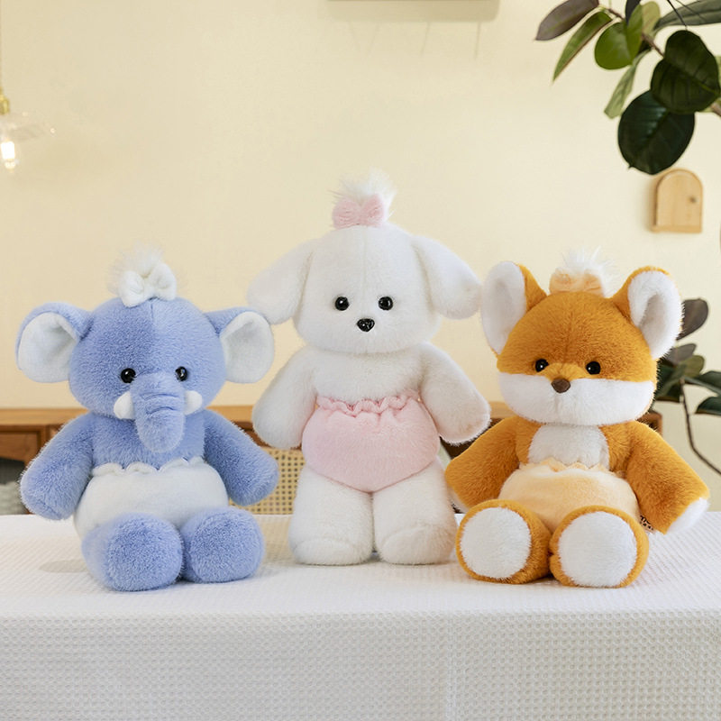 卡通班尼小象毛绒玩具儿童安抚纸尿裤狗狗公仔狐狸抱枕孕婴店礼品,玩具/童车/益智/积木/模型,毛绒/玩偶/公仔/布艺类玩具,淘宝优惠券,粉丝福利购,淘宝优惠卷
