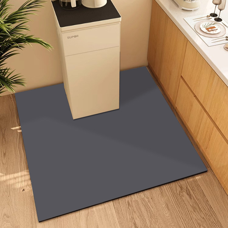 饮水机下面吸水垫纯色简约深灰长方形防滑垫冰箱茶吧机底部隔水垫,居家布艺,家用脚垫,淘宝优惠券,粉丝福利购,淘宝优惠卷