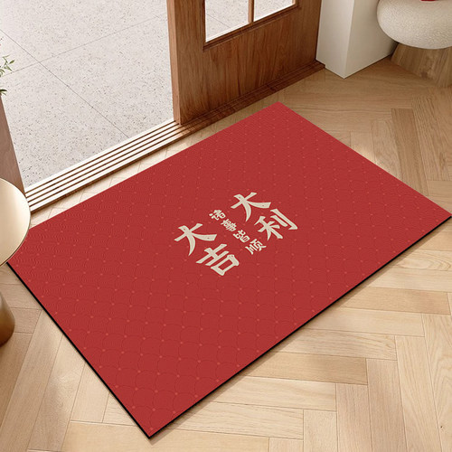 红色喜庆入户门地垫进门脚垫入户地毯大门口门外新年入门防滑门垫