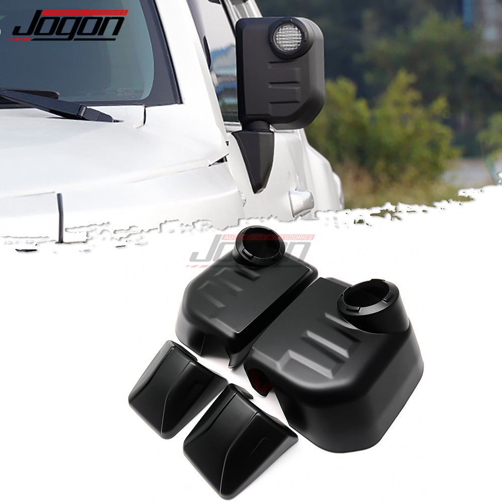 适用丰田FJ cruiser FJ酷路泽外饰黑武士改装后视镜壳覆盖2007-22