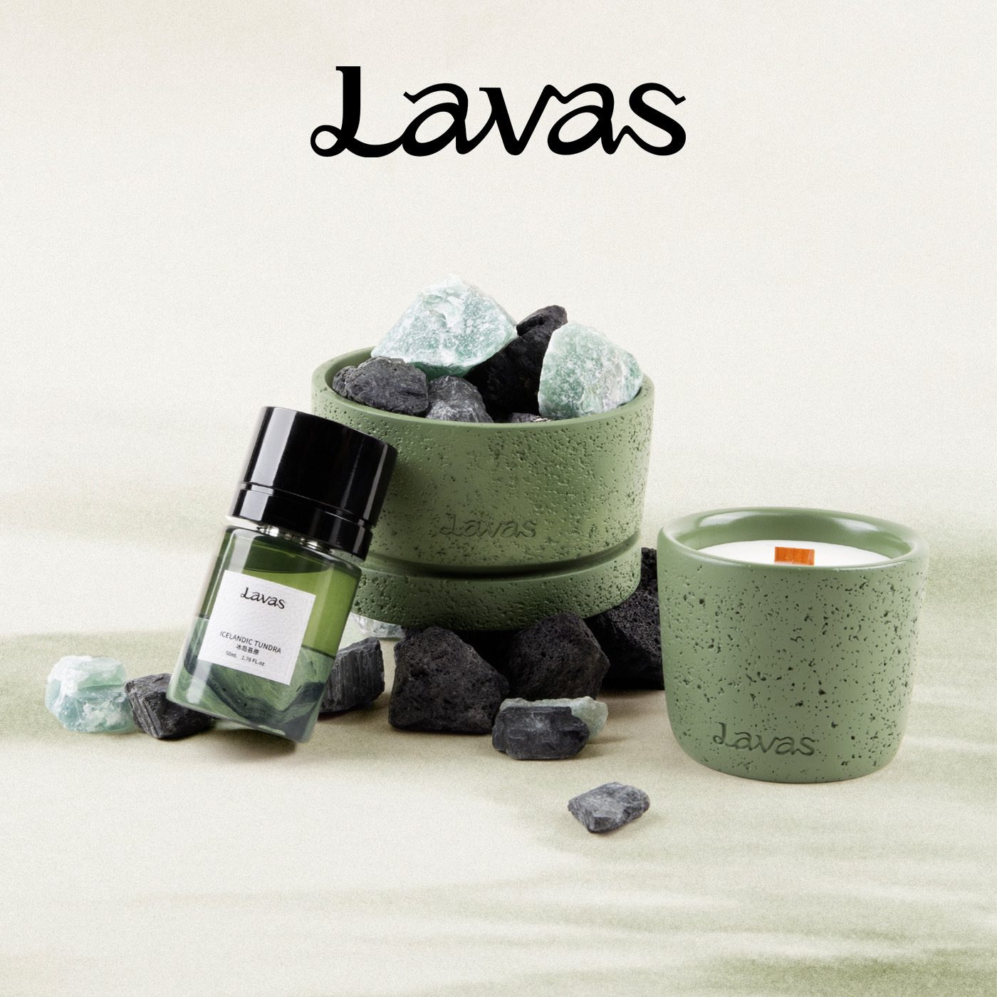 Lavas自然之息系列 香薰蜡烛香水扩香石礼盒高级精油香氛生日礼物