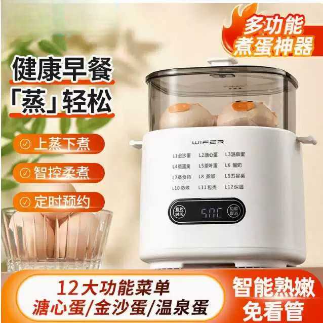2026爆款智能电蒸煮蛋器早餐机