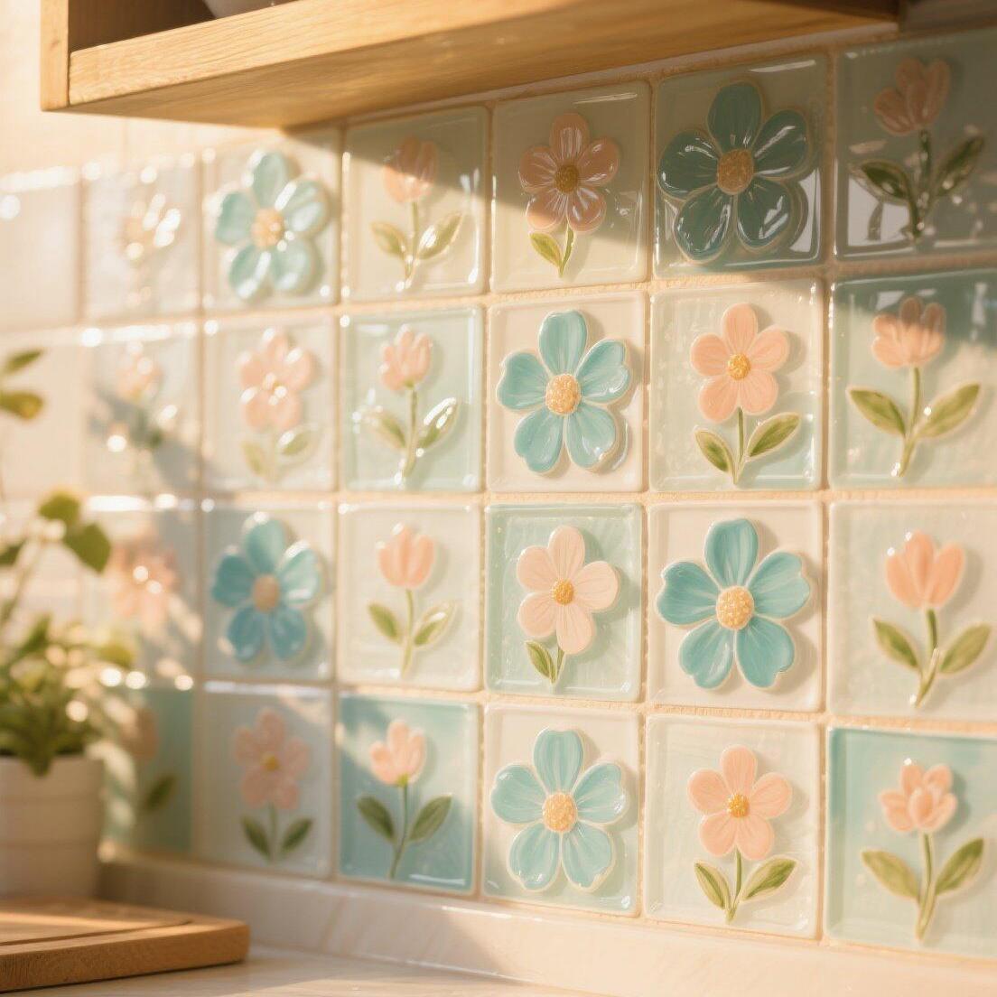 墙画自粘3d立体墙贴浮雕墙贴装饰阳台防水墙贴防油瓷砖贴墙壁贴纸