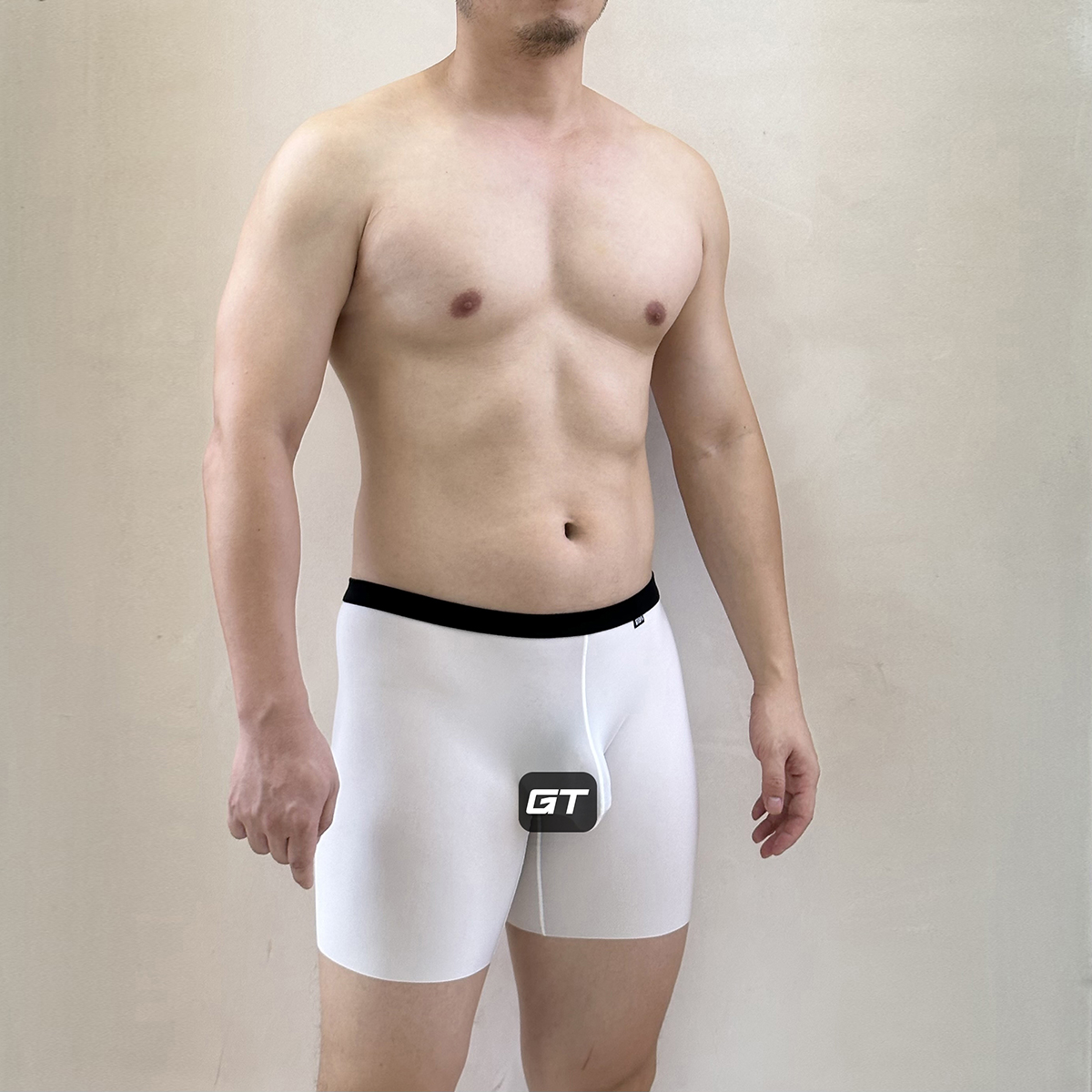 新款男士加长防摩褪冰丝薄款胖子加大透气内裤舒适夏季四角平角裤