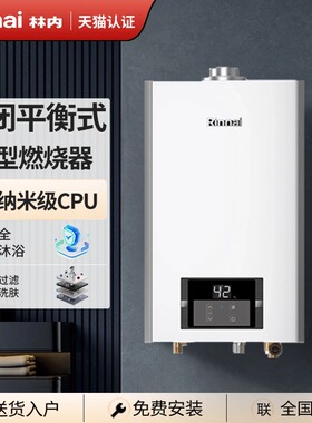 林内平衡式燃气热水器RUS-13/16U32G-CB开放式厨房恒温安域系列