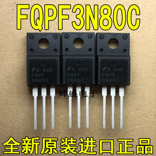 全新原装进口 FQPF3N80C  TO-220F 飞兆半导体 600V N通道MOS