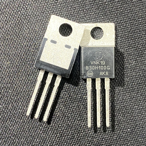 肖特基二极管 B30H100G MBR30H100CTG ON TO-220全新原装现货直拍