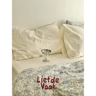 频繁热爱【半日美术馆】全棉纯棉斜纹碎花床上用品复古风四件套