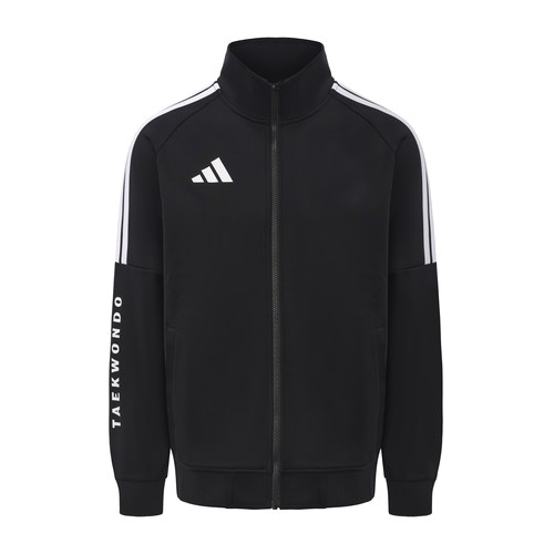 Adidas阿迪达斯跆拳道立领拉链夹克男女运动风防风外套TR30JR2TK