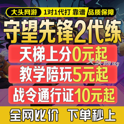 守望先锋OW2代打代练战令代肝陪玩排位上分定级通行证国服竞技